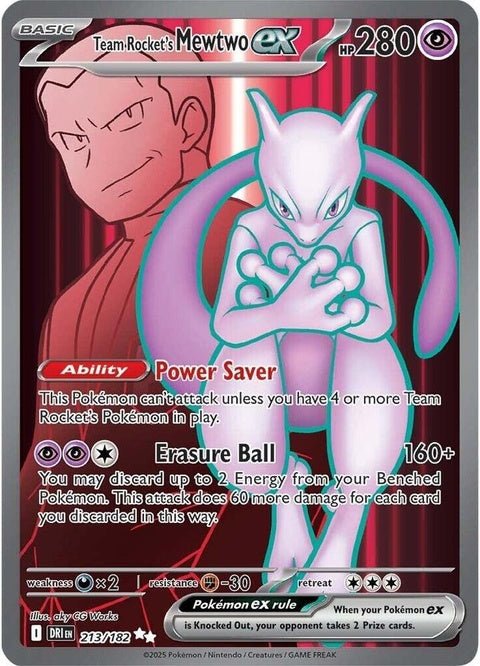 Team Rocket’s Mewtwo Ex (213)