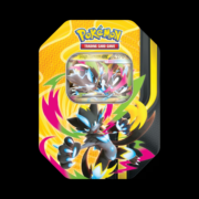 Pokemon Mega Forces Tin Mega Zeraora (Ships Sept 30th)