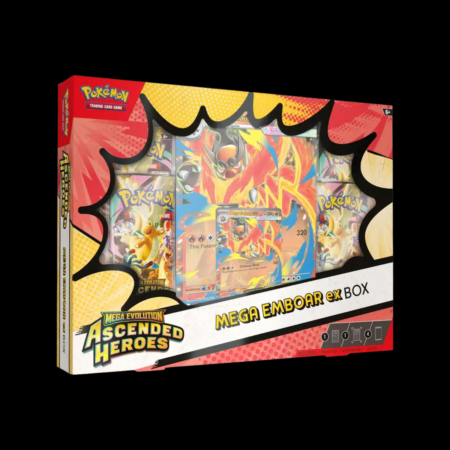 Pokemon Mega Evolution Ascended Heroes Mega Emboar EX Box