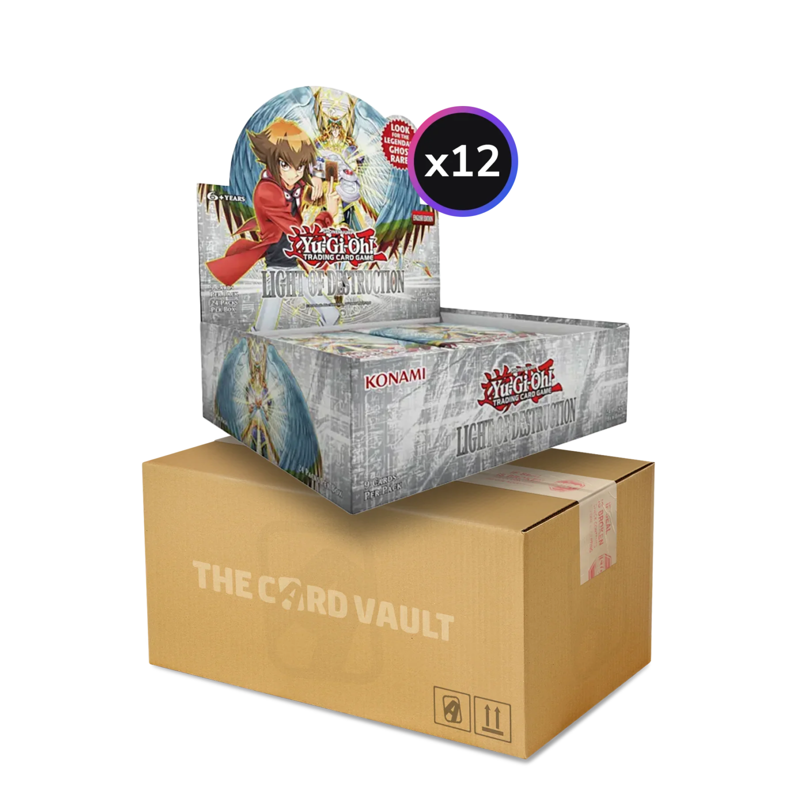 Yu-Gi-Oh! – Light Of Destruction – Display Case (12 Booster Boxes) – Unlimited Reprint