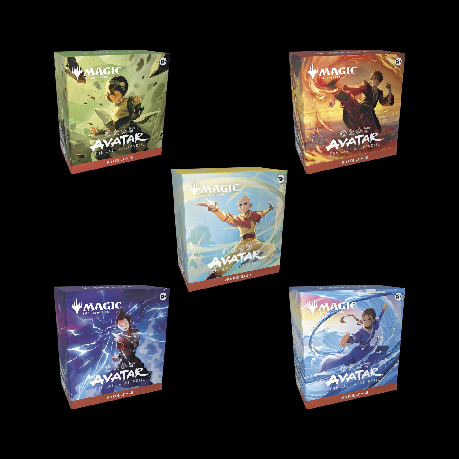 MTG Magic The Gathering Avatar The Last Airbender 5x Prerelease Combo Kit