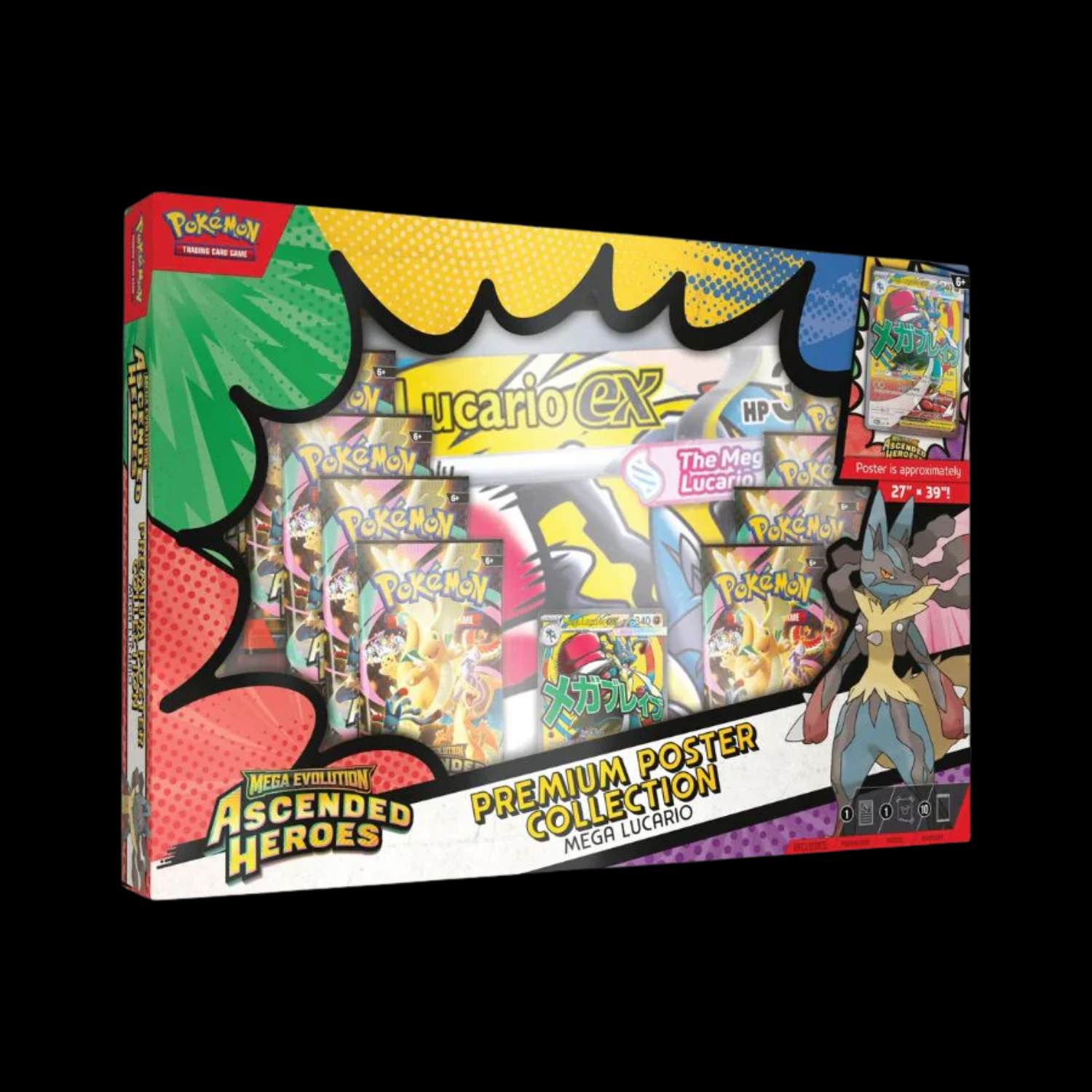 Pokemon Mega Evolution Ascended Heroes Premium Poster Collection Mega Lucario