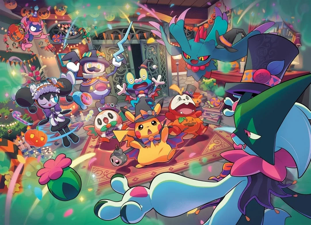 Banner – Pokémon Halloween party art Pokémon Halloween party art