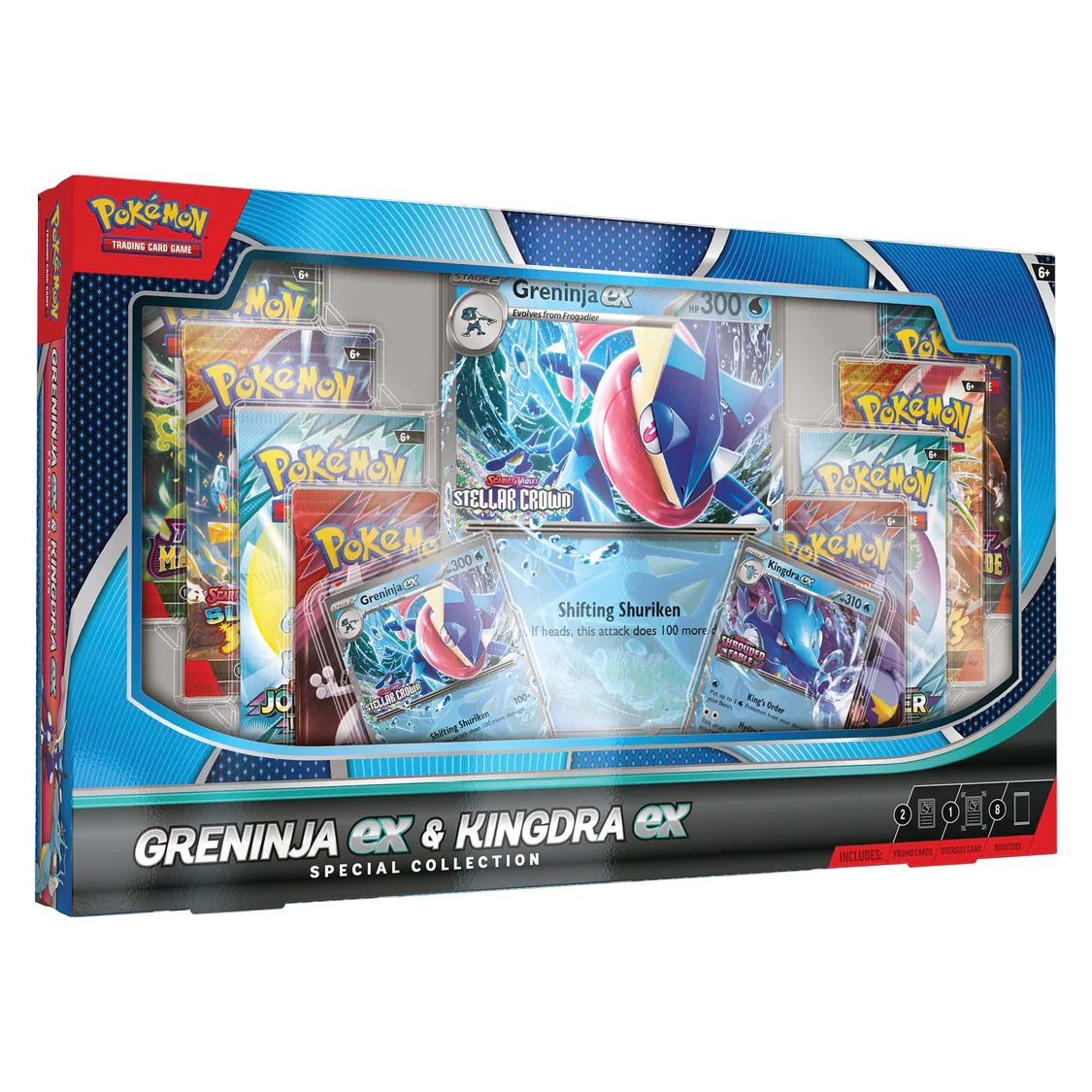 Pokemon TCG – Scarlet & Violet – Greninja ex & Kingdra ex Special Collection Box