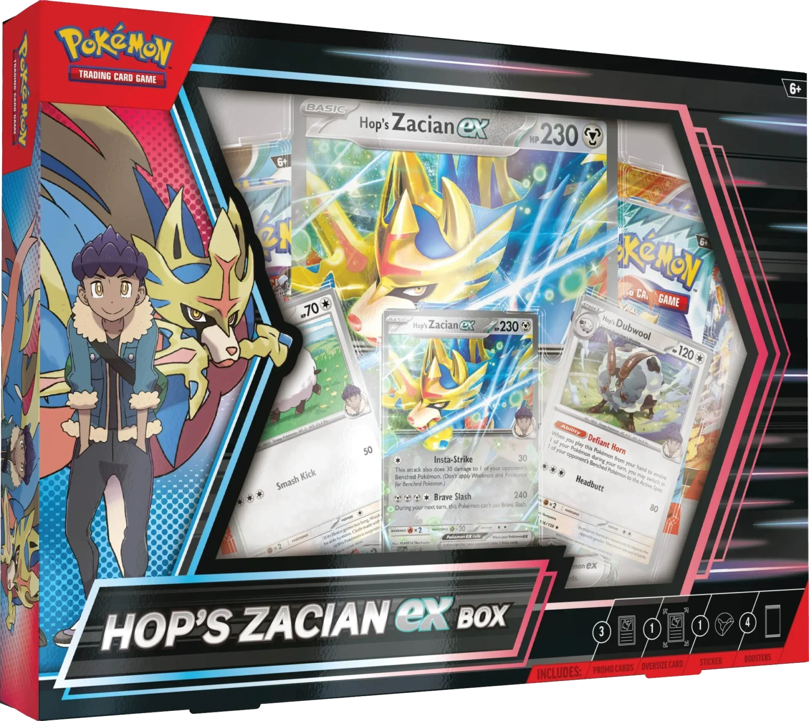 Pokemon TCG – Scarlet & Violet – Hop’s Zacian ex Collection Box