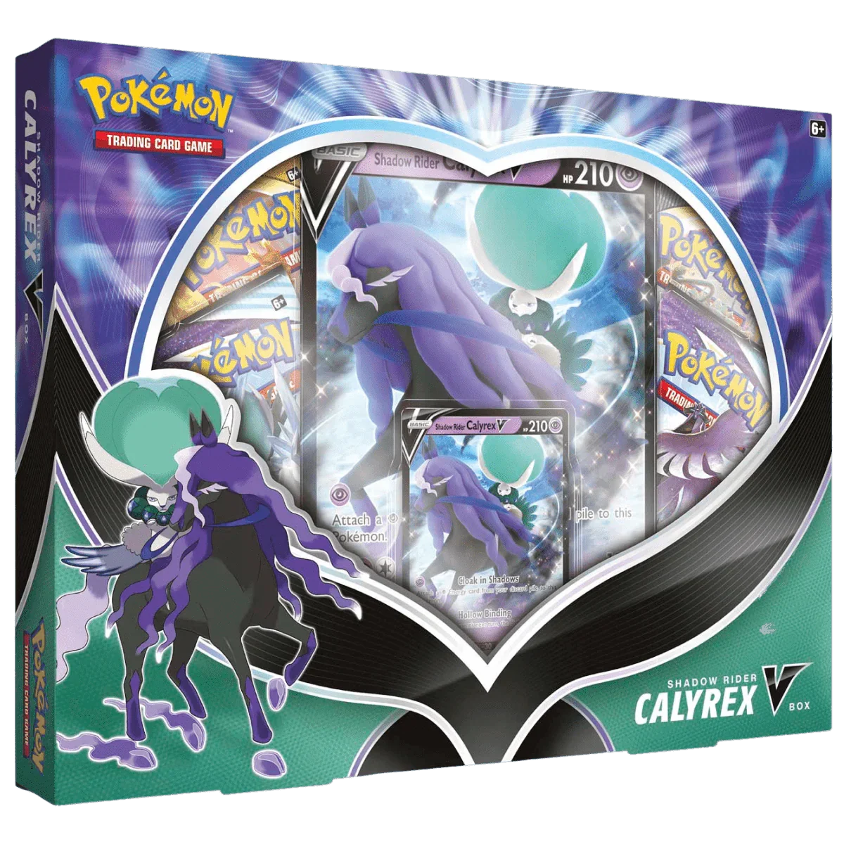 Pokemon TCG – Sword & Shield – Calyrex V Collection Box – Shadow Rider