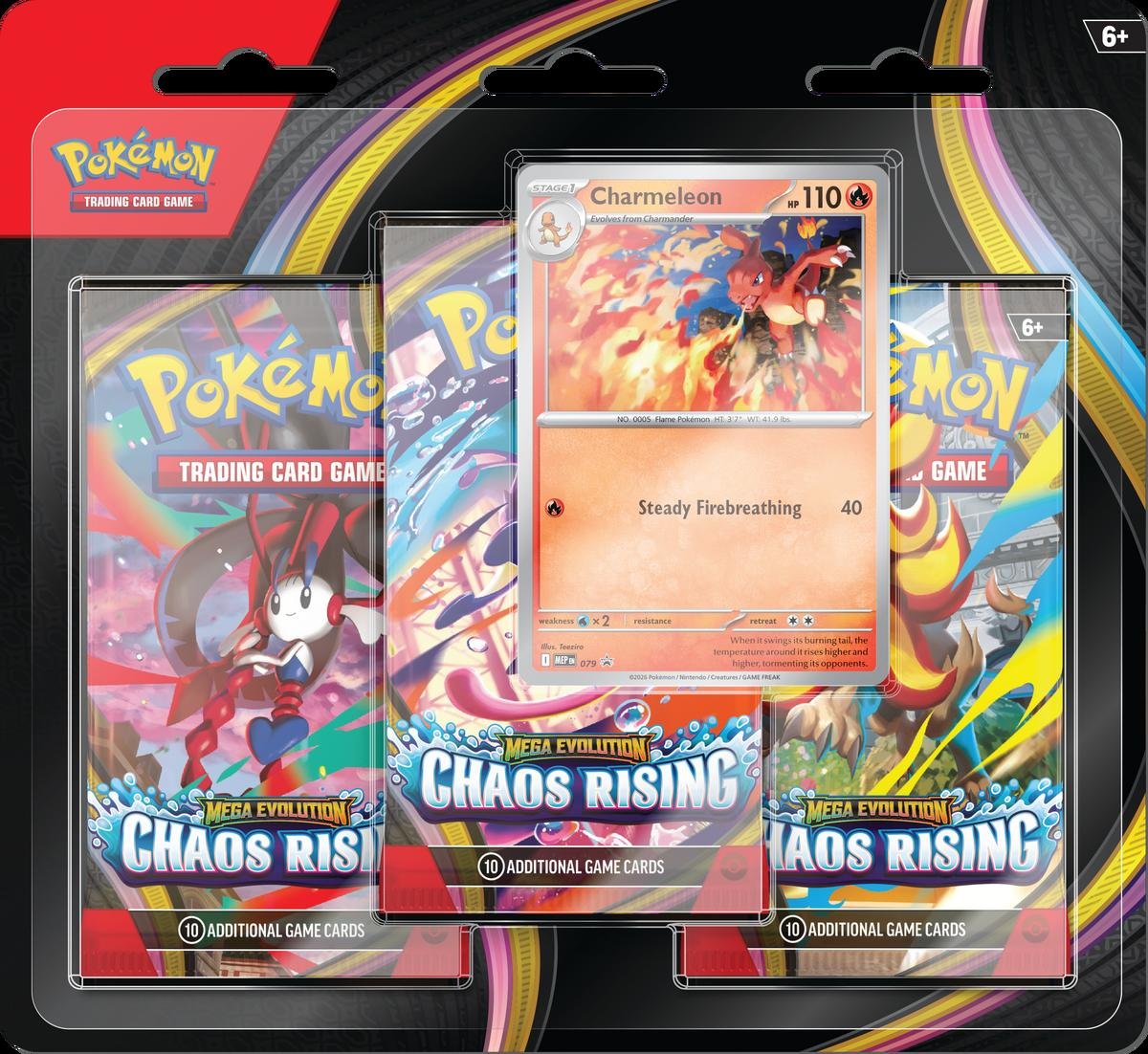 Pokemon TCG – Chaos Rising Three-Booster Blister