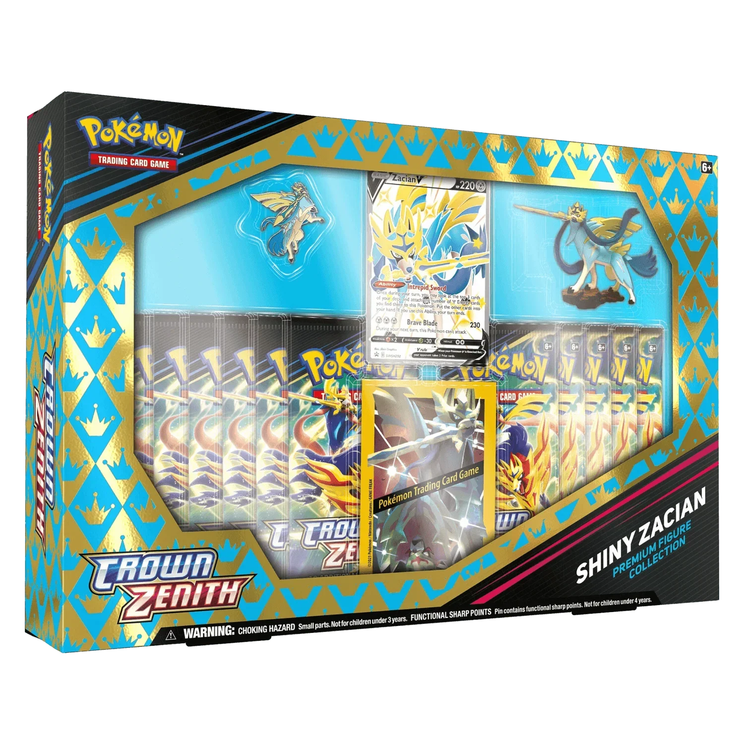 Pokemon TCG – Sword & Shield – Crown Zenith – Premium Figure Collection – Zacian V