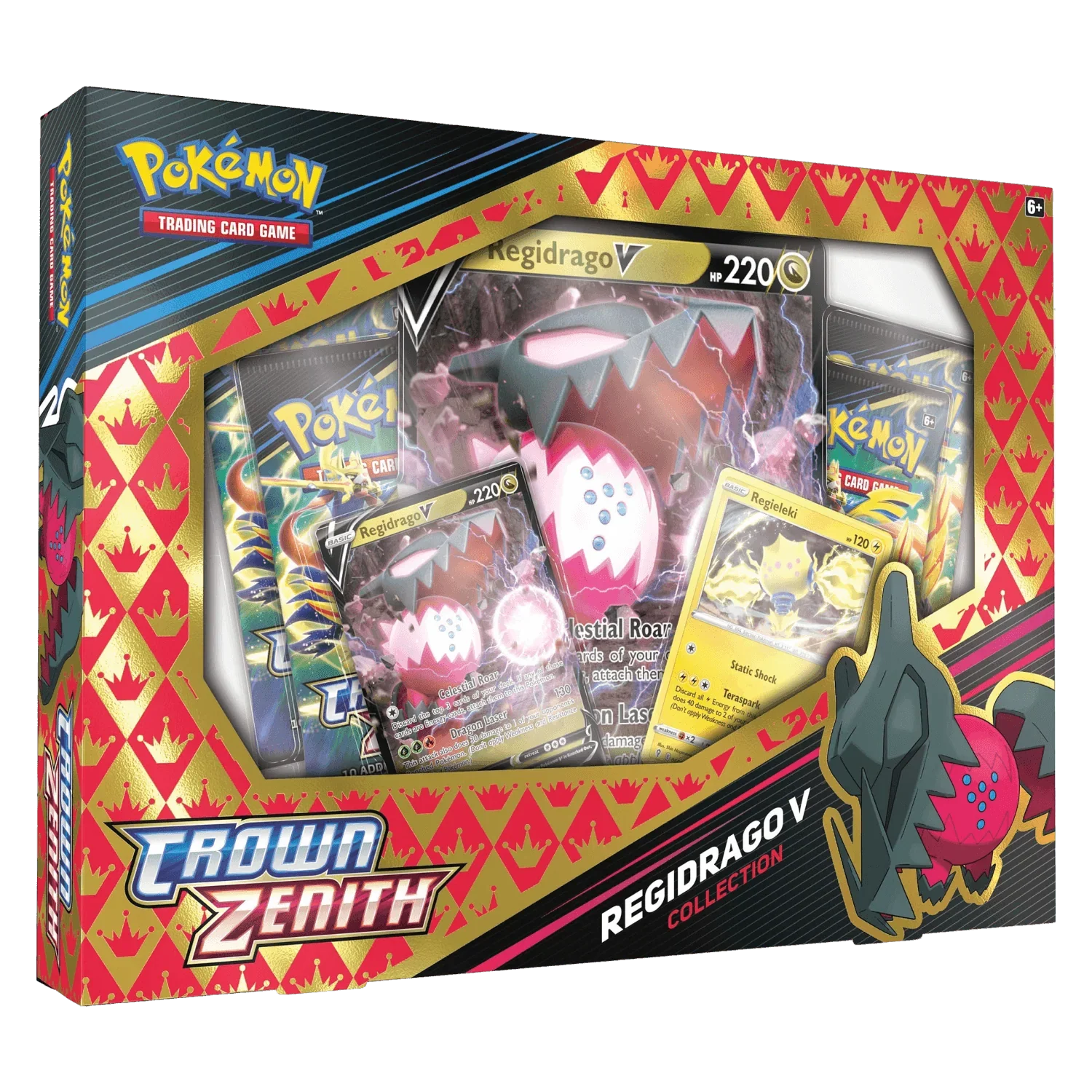 Pokemon TCG – Sword & Shield – Crown Zenith – Regidrago V Collection Box