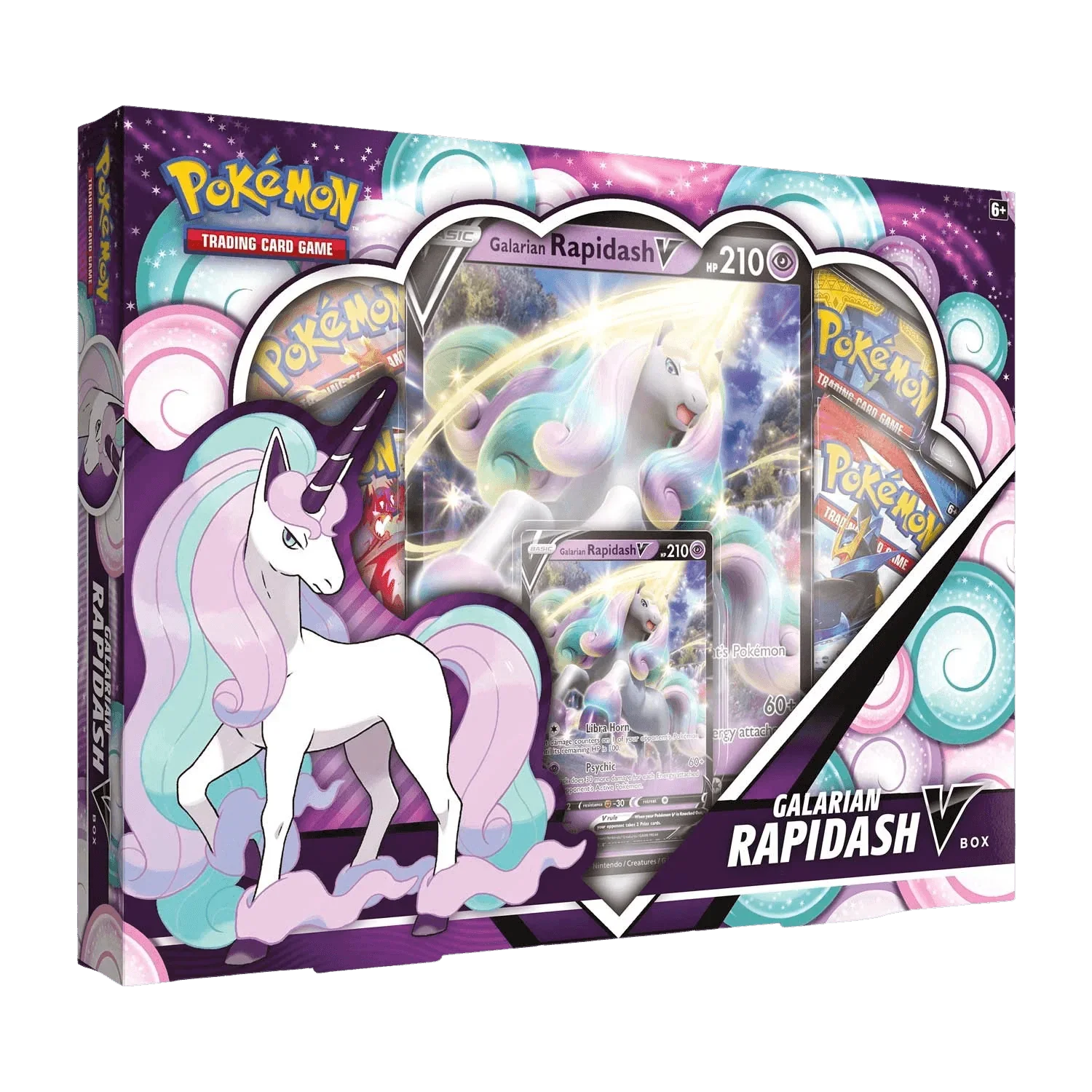 Pokemon TCG – Sword & Shield – Galarian Rapidash V Collection Box