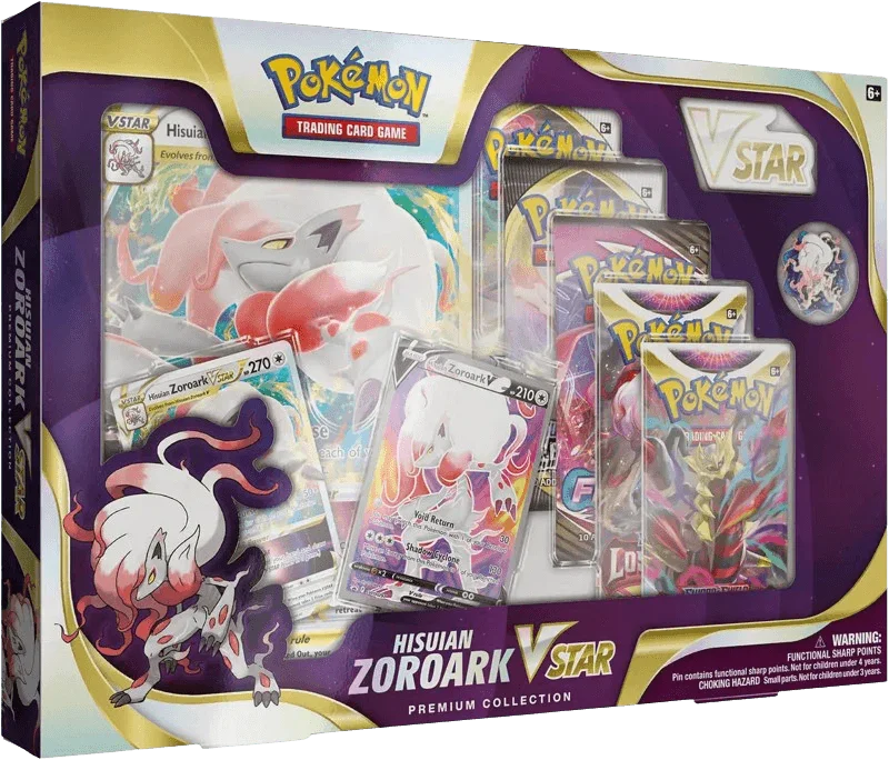 Pokemon TCG – Sword & Shield – Hisuian Zoroark VSTAR Premium Collection Box