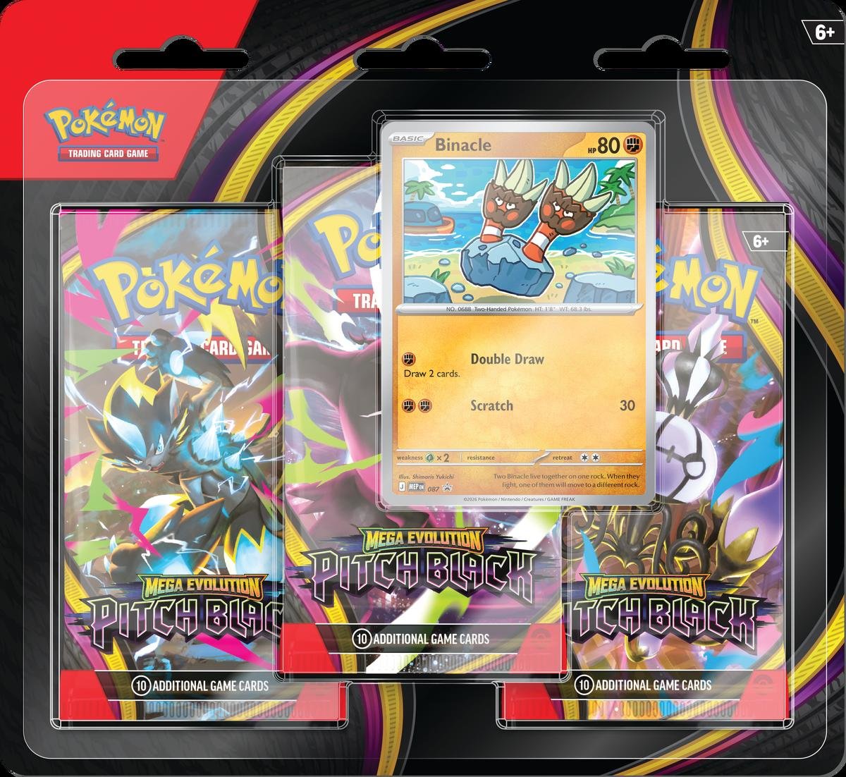 Pokemon TCG – Pitch Black Three-Booster Blister