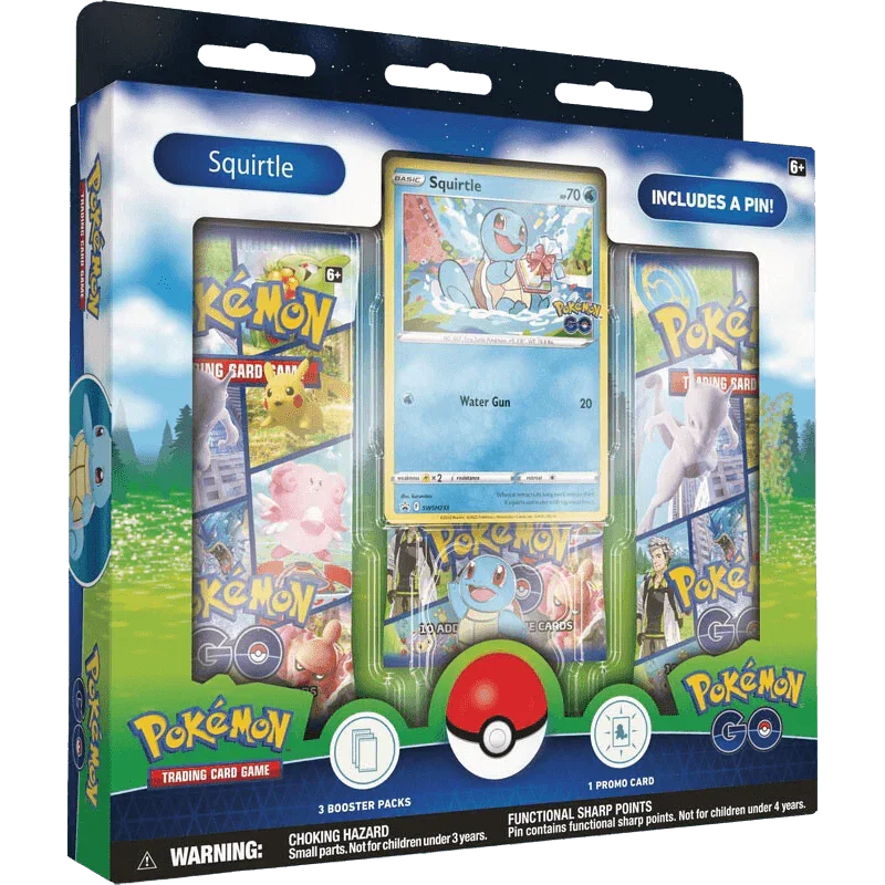 Pokemon TCG – Sword & Shield – Pokémon GO – Pin Collection – Squirtle