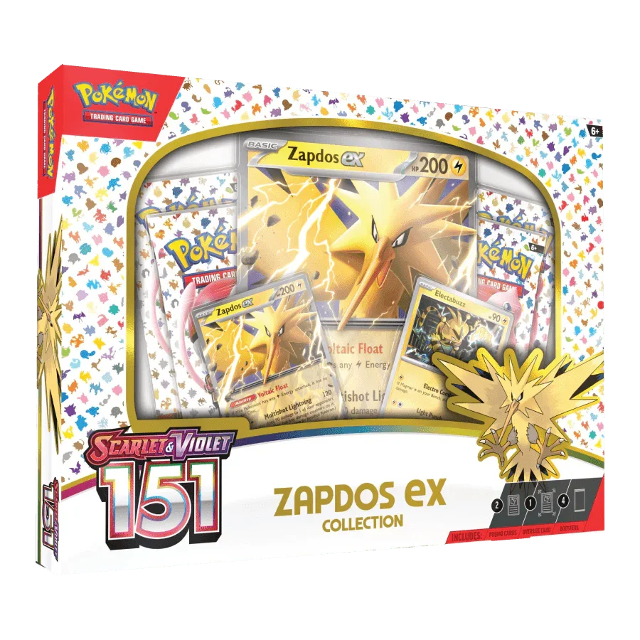 Pokemon TCG – Scarlet & Violet – 151 – Zapdos ex Collection Box
