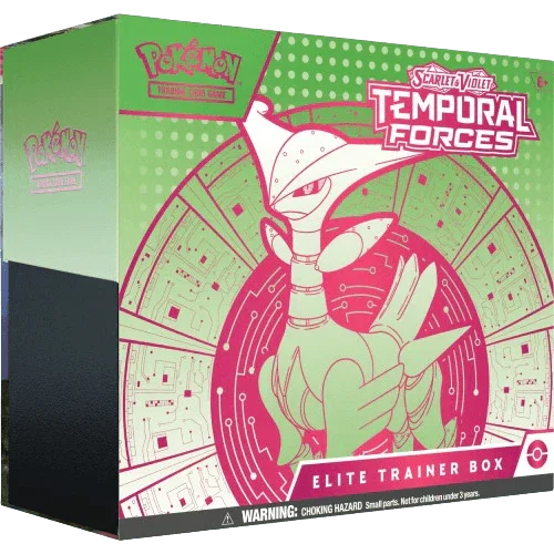 Pokémon TCG - Scarlet & Violet - Temporal Forces - Elite Trainer Box (Iron Leaves)